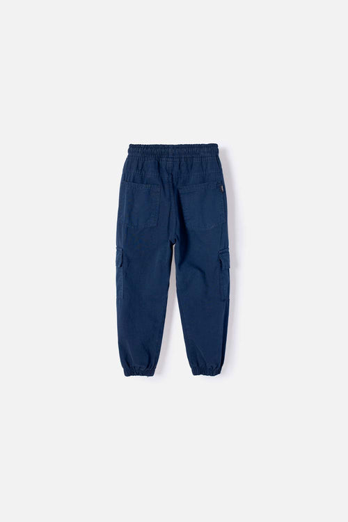 JOGGER DE LITTLEMIC CON CORDÓN AZUL PARA NIÑO 2T A 5T
