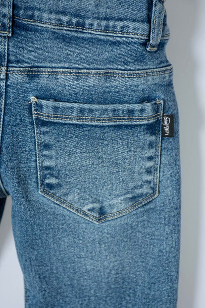 JEAN DE LITTLEMIC AZUL OSCURO PARA NIÑO 2T A 5T