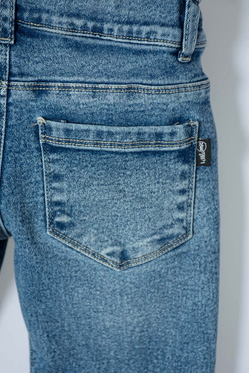 JEAN DE LITTLEMIC AZUL OSCURO PARA NIÑO 2T A 5T