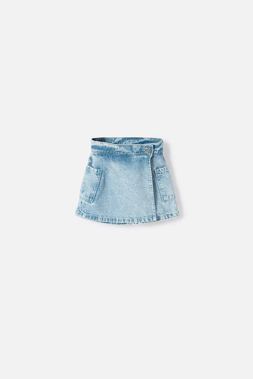 CALZAS DE LITTLEMIC DENIM AZUL PARA NIÑA 2T A 5T