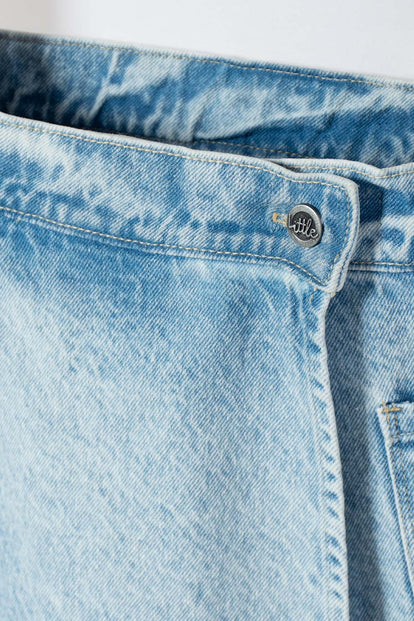 CALZAS DE LITTLEMIC DENIM AZUL PARA NIÑA 2T A 5T