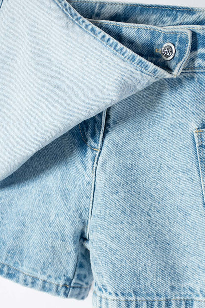 CALZAS DE LITTLEMIC DENIM AZUL PARA NIÑA 2T A 5T