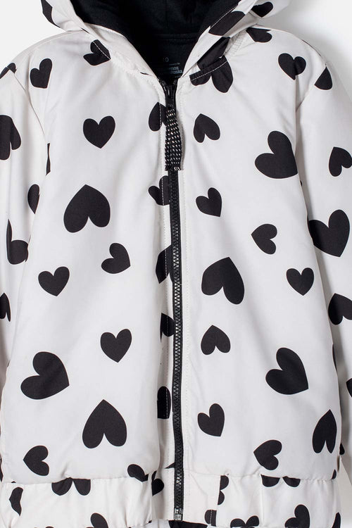 CHAQUETA DE MIC CON CIERRE MULTICOLOR PARA NIÑA