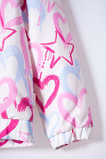 CHAQUETA LITTLEMIC MULTICOLOR CON CIERRE AJUSTABLE EN FRENTE PARA NIÑA 2T A 5T