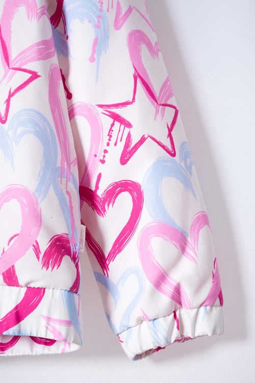 CHAQUETA LITTLEMIC MULTICOLOR CON CIERRE AJUSTABLE EN FRENTE PARA NIÑA 2T A 5T