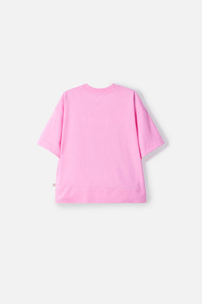 POLERA DE MIC MANGA CORTA ROSADO PARA NIÑA