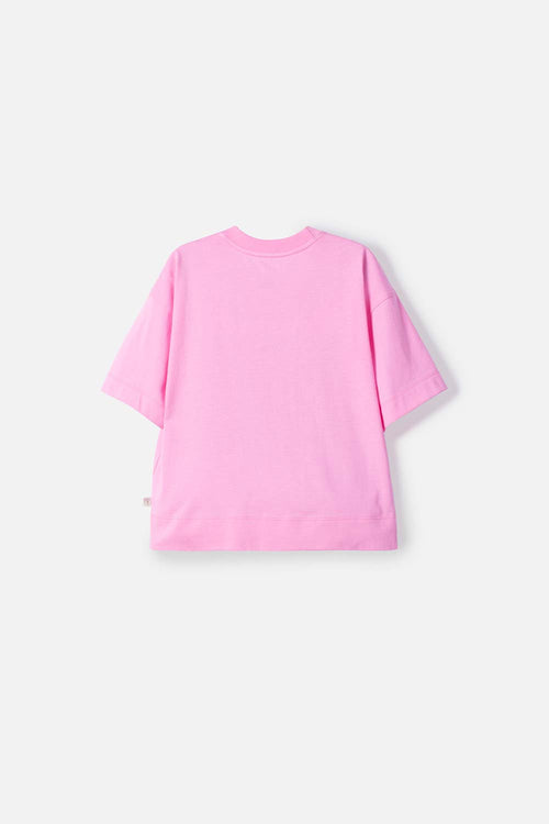 POLERA DE MIC MANGA CORTA ROSADO PARA NIÑA