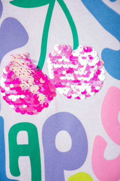 POLERA DE MIC MANGA CORTA BLANCO PARA NIÑA