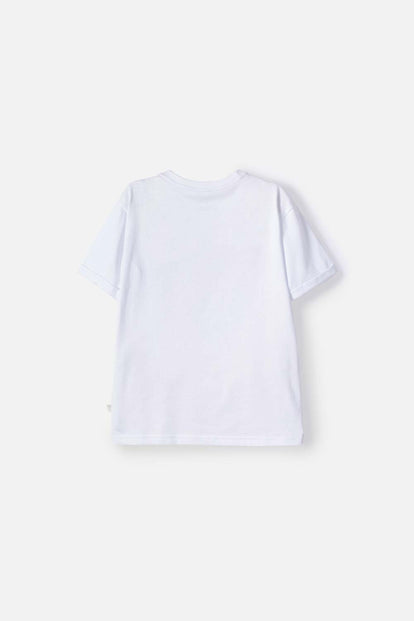 POLERA DE MIC MANGA CORTA BLANCO PARA NIÑA