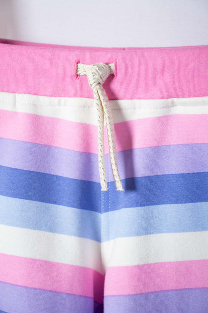 SHORT LITTLEMIC MULTICOLOR CON CORDÓN AJUSTABLE EN CINTURA PARA NIÑA 2T A 5T