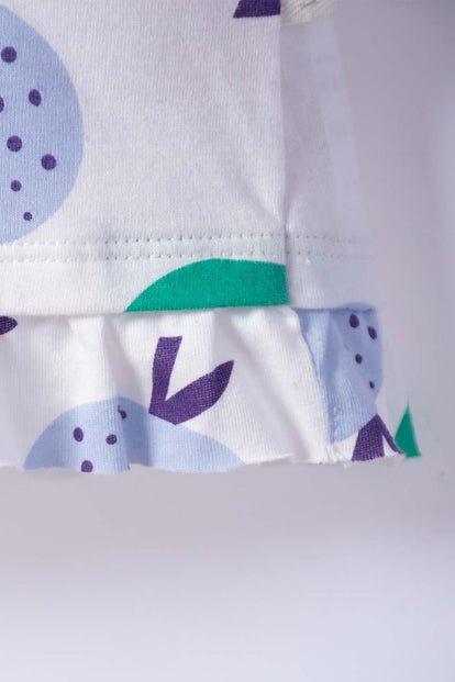 POLERA DE LITTLEMIC MANGA CORTA MARFIL PARA NIÑA 2T A 5T