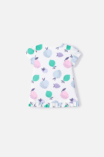 POLERA DE LITTLEMIC MANGA CORTA MARFIL PARA NIÑA 2T A 5T