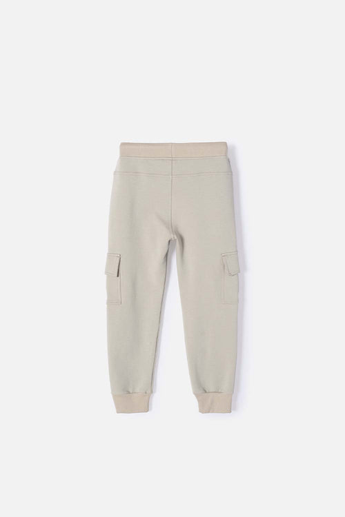 JOGGER DE MIC CON CORDÓN VERDE ACEITUNA PARA NIÑO