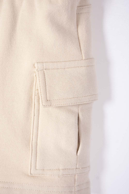 BERMUDA DE LITTLEMIC CON CORDÓN CAQUI PARA NIÑO 2T A 5T