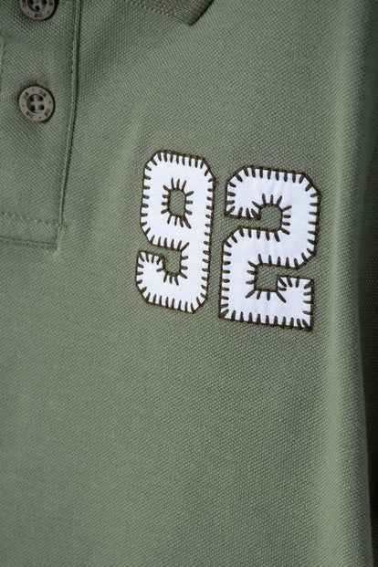 POLERA TIPO POLO DE MIC VERDE PARA NIÑO
