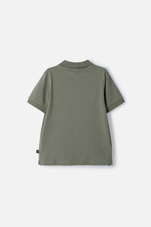 POLERA TIPO POLO DE MIC VERDE PARA NIÑO