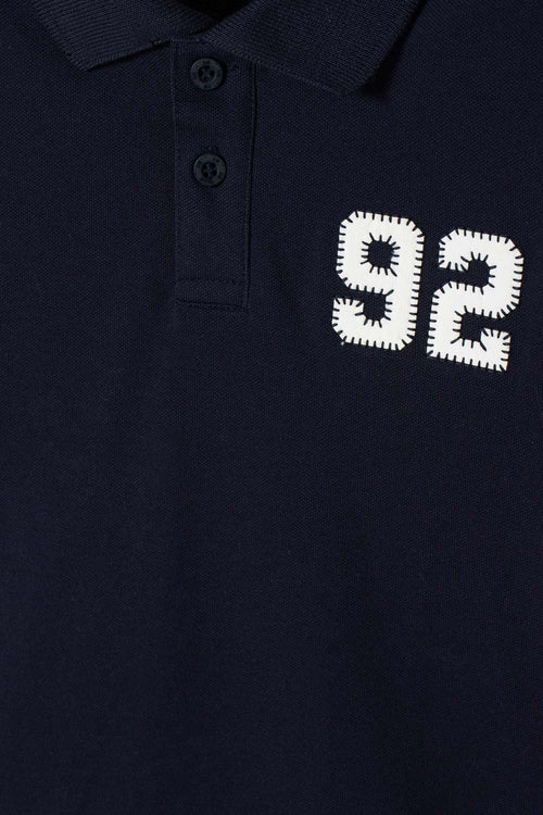 POLERA TIPO POLO DE MIC AZUL PARA NIÑO