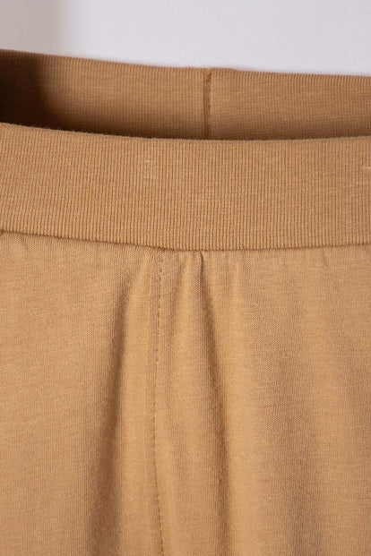 CONJUNTO LITTLEMIC MARFIL Y CAFÉ MANGA CORTA PARA BEBÉ NIÑO