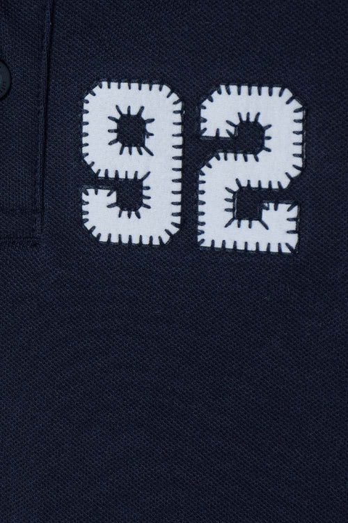 POLERA TIPO POLO DE MIC AZUL PARA NIÑO 2T A 5T