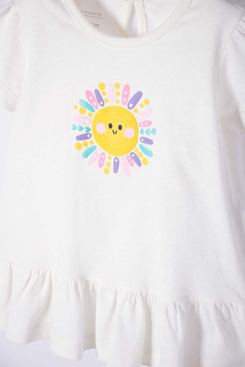 CONJUNTO DE LITTLEMIC CON PANTALÓN LARGO MULTICOLOR PARA BEBÉ NIÑA