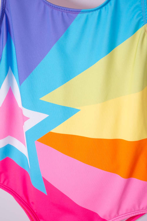 VESTIDO DE BAÑO DE LAS CHICAS SUPERPODEROSAS MANGA SISA PARA NIÑA