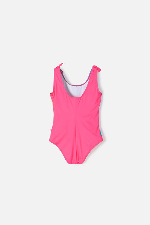 VESTIDO DE BAÑO DE LAS CHICAS SUPERPODEROSAS MANGA SISA PARA NIÑA