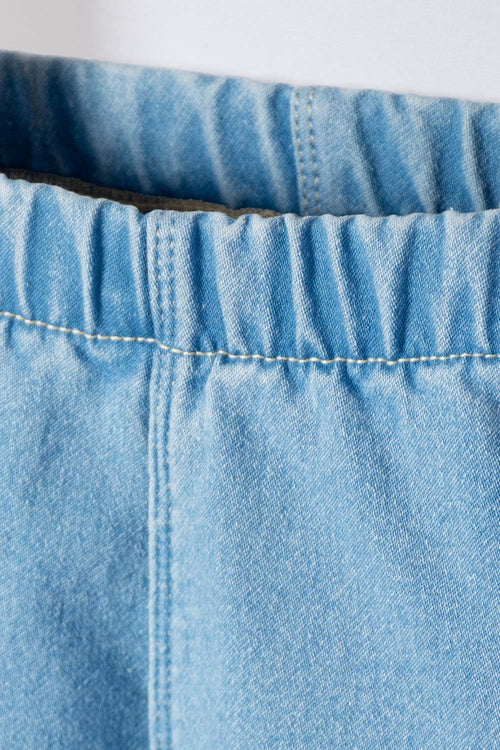 JOGGER DE LITTLEMIC CINTURA ELASTICA AZUL PARA BEBÉ NIÑA