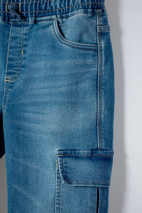 JOGGER DE MIC CON CORDÓN AZUL PARA NIÑO