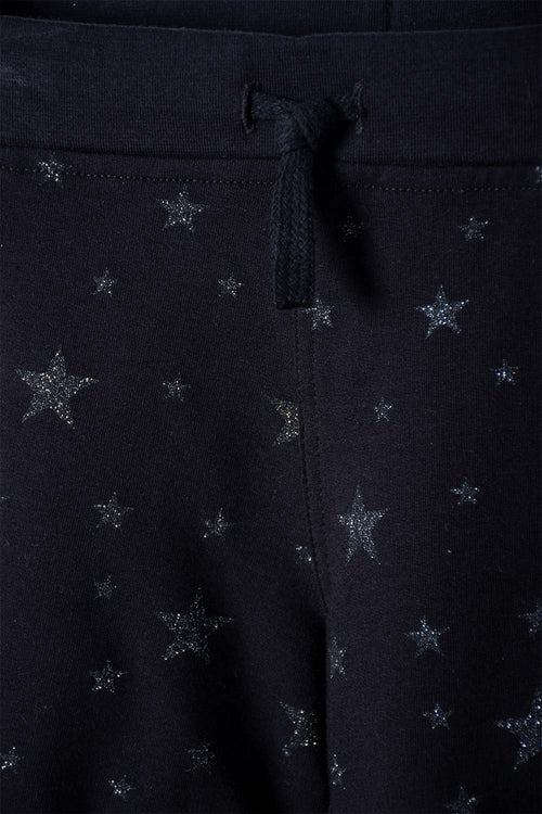 SHORT DE MIC CON CORDÓN NEGRO PARA NIÑA