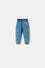 JOGGER DE LITTLEMIC CINTURA ELASTICA AZUL PARA BEBÉ NIÑA