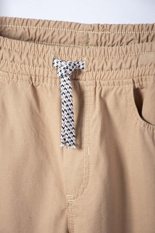 JOGGER DE MIC CON CORDÓN CAQUI PARA NIÑO