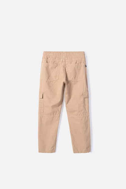 JOGGER DE MIC CON CORDÓN CAQUI PARA NIÑO