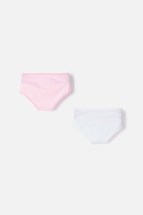PACK X2 PANTIES DE CAPYBARA ROSA Y BLANCO PARA NIÑA