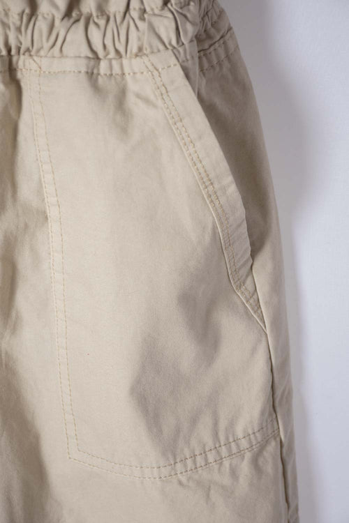 SHORT DE MIC CON CORDÓN CAQUI PARA NIÑA