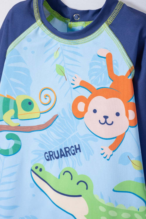 CONJUNTO DE BAÑO DE LITTLEMIC MULTICOLOR PARA BEBÉ NIÑO