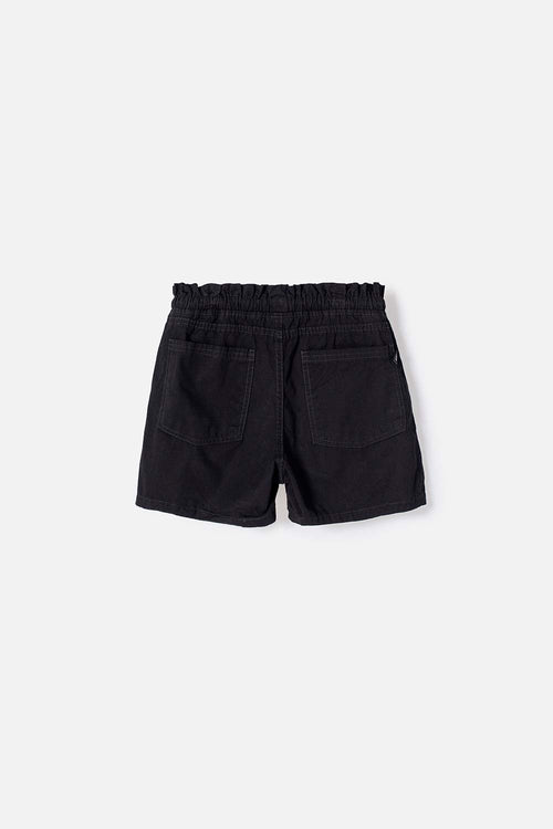 SHORT DE MIC CON CORDÓN NEGRO PARA NIÑA