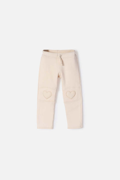 JOGGER DE LITTLEMIC CON CORDÓN ALMENDRA PARA NIÑA 2T A 5T