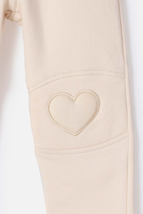 JOGGER DE LITTLEMIC CON CORDÓN ALMENDRA PARA NIÑA 2T A 5T