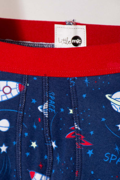 PACK X2 BOXER DE LA NASA MULTICOLOR PARA NIÑO 2T A 5T