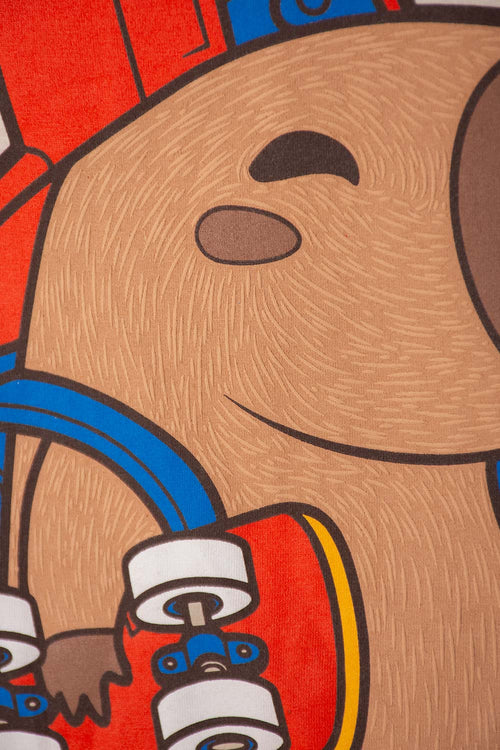 POLERA DE MIC MANGA CORTA ALMENDRA PARA NIÑO