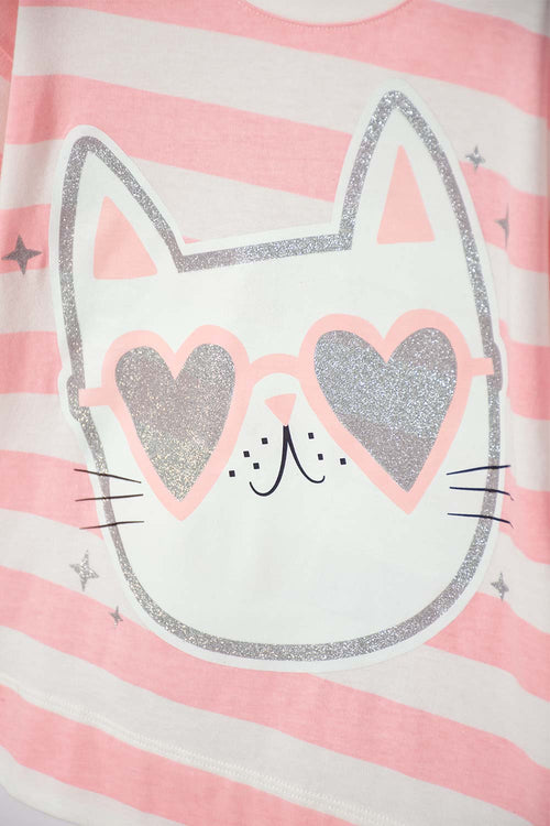 POLERA DE MIC MANGA CORTA MULTICOLOR PARA NIÑA