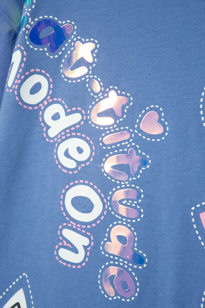 POLERA DE MIC MANGA CORTA MULTICOLOR PARA NIÑA