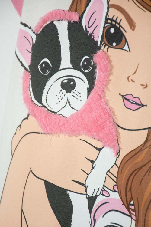 POLERA DE MIC MANGA CORTA MULTICOLOR PARA NIÑA