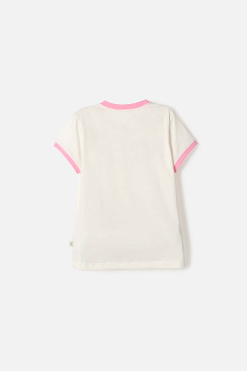 POLERA DE MIC MANGA CORTA MULTICOLOR PARA NIÑA