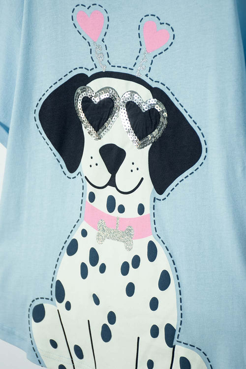 POLERA DE MIC MANGA CORTA MULTICOLOR PARA NIÑA