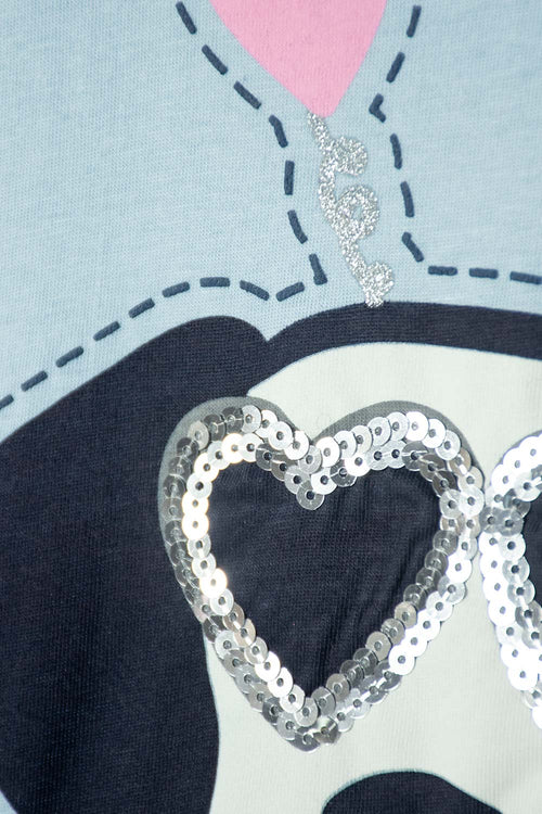 POLERA DE MIC MANGA CORTA MULTICOLOR PARA NIÑA