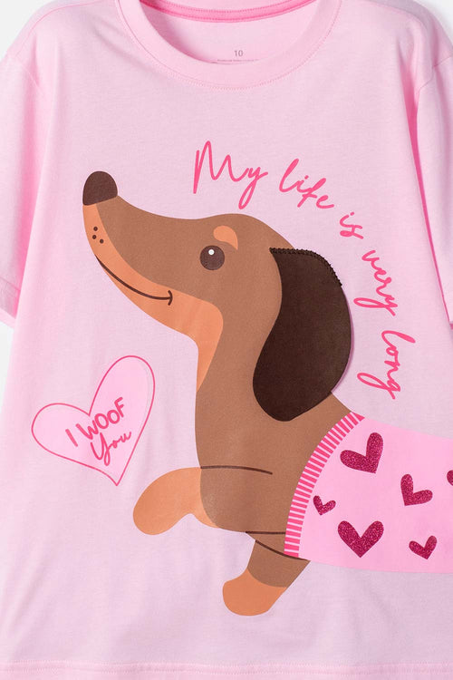 POLERA DE MIC MANGA CORTA MULTICOLOR PARA NIÑA