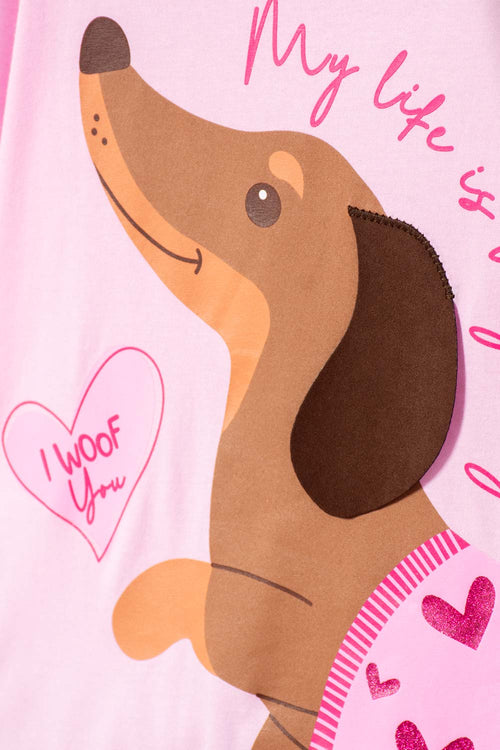 POLERA DE MIC MANGA CORTA MULTICOLOR PARA NIÑA