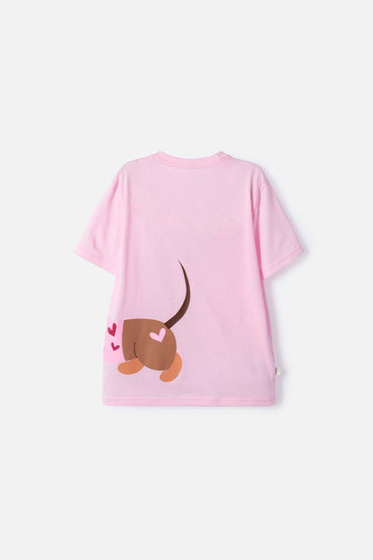 POLERA DE MIC MANGA CORTA MULTICOLOR PARA NIÑA