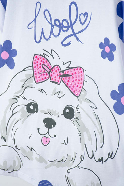 POLERA DE MIC MANGA CORTA MULTICOLOR PARA NIÑA